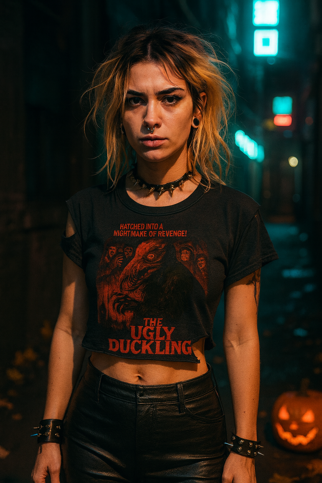 Ugly Duckling Horror T-Shirt - Unique 70’s Slasher Poster Design - Dark Humor Gift