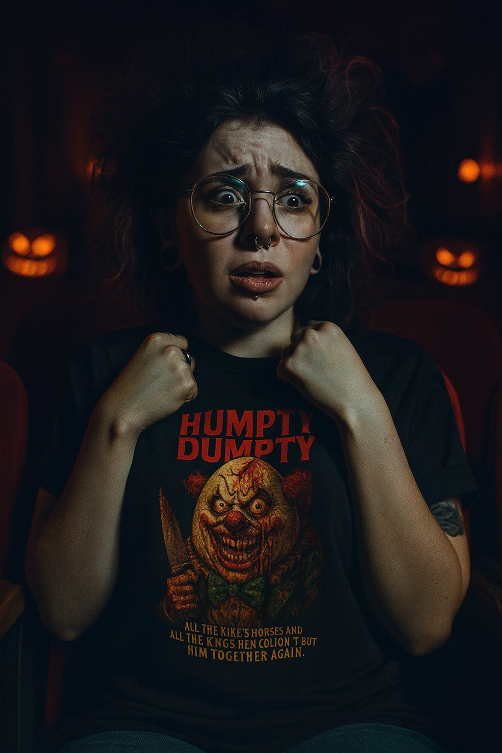 Humpty Dumpty T-Shirt | Horror Slasher Design | Dark Humor Tee