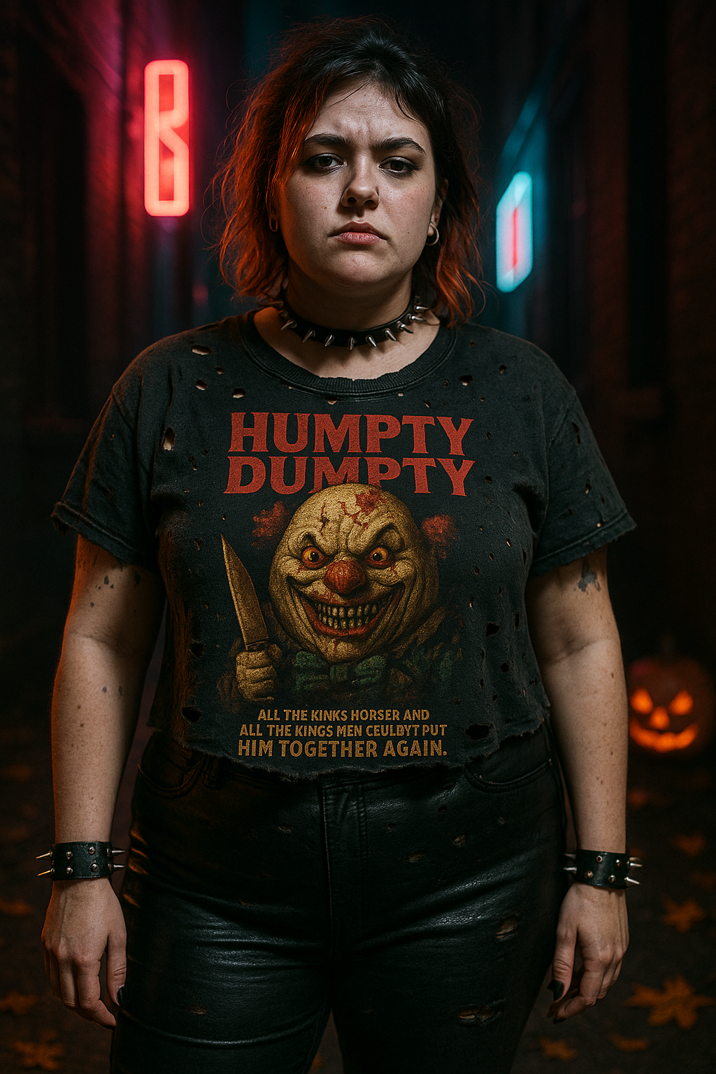 Humpty Dumpty T-Shirt | Horror Slasher Design | Dark Humor Tee