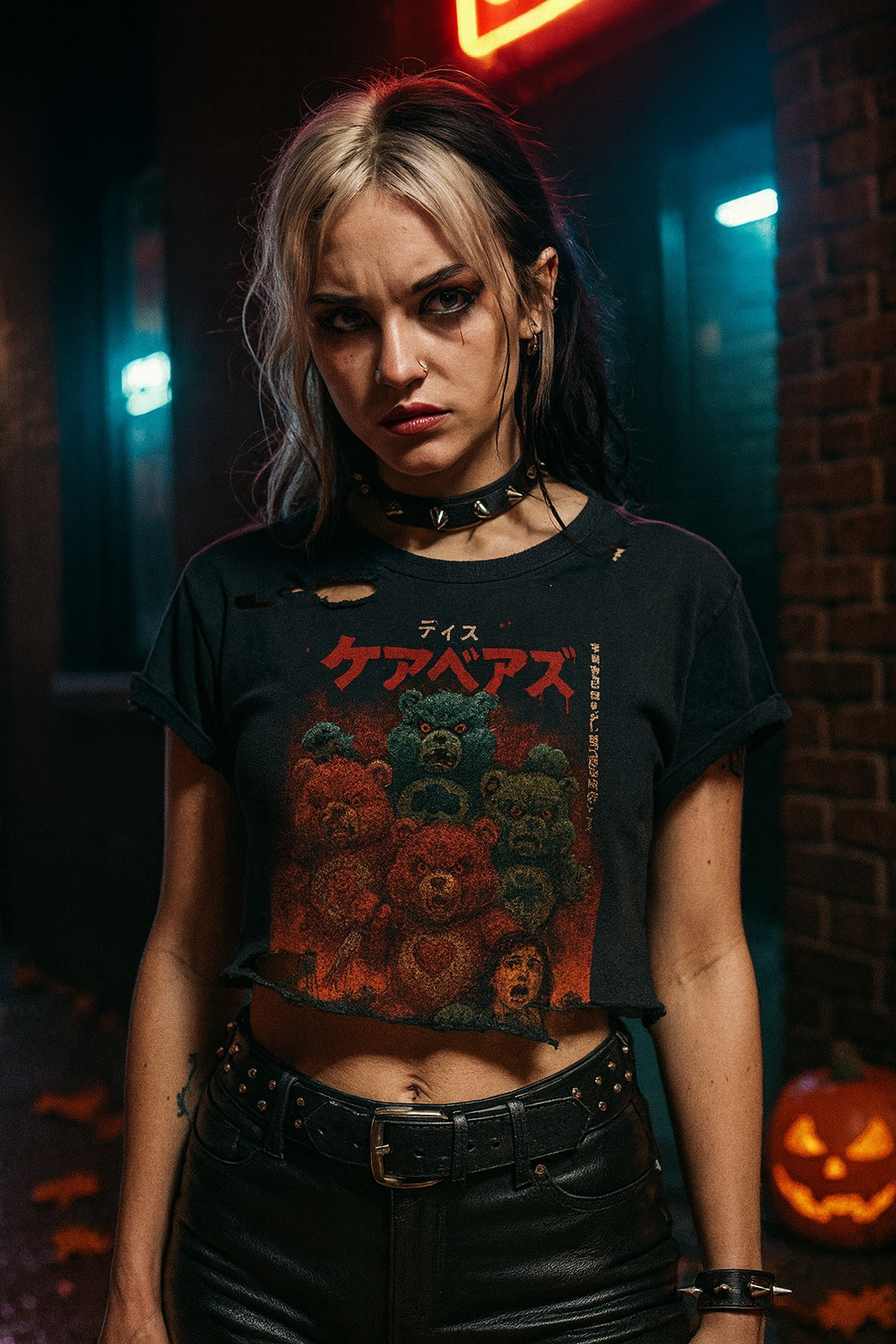 Sinister Care Teds Halloween T-Shirt - Exclusive Horror Design - Retro Slasher Aesthetic