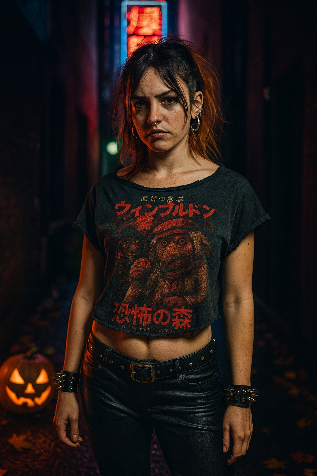 The Wimbledon Common Shadows Horror Parody T-Shirt - Limited Edition Slasher Style Tee - Vintage Japanese Inspired Art