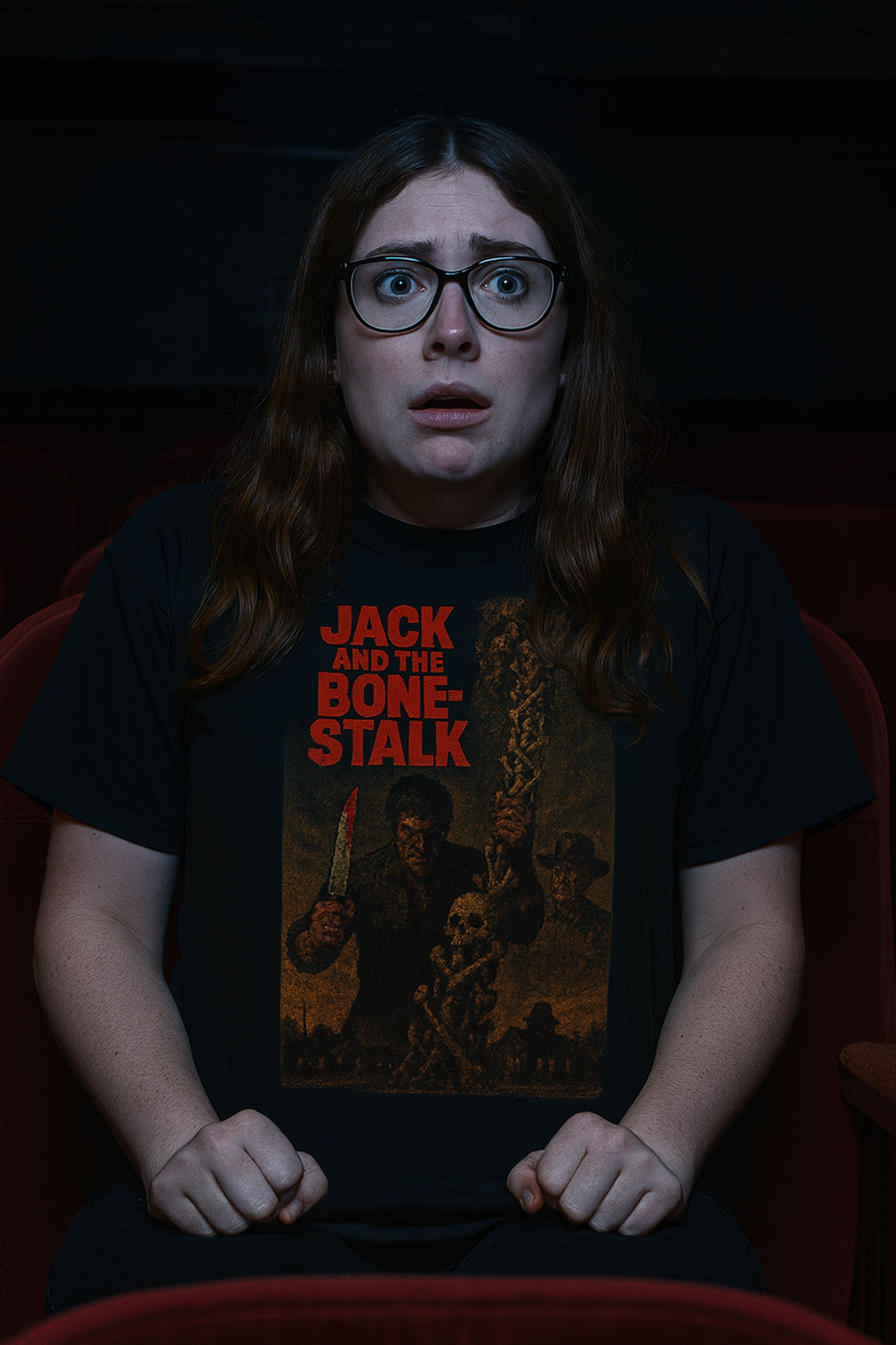 Jack and the Bone-Stalk T-Shirt - Horror Parody Slasher Tee - Creepy Fairytale Design