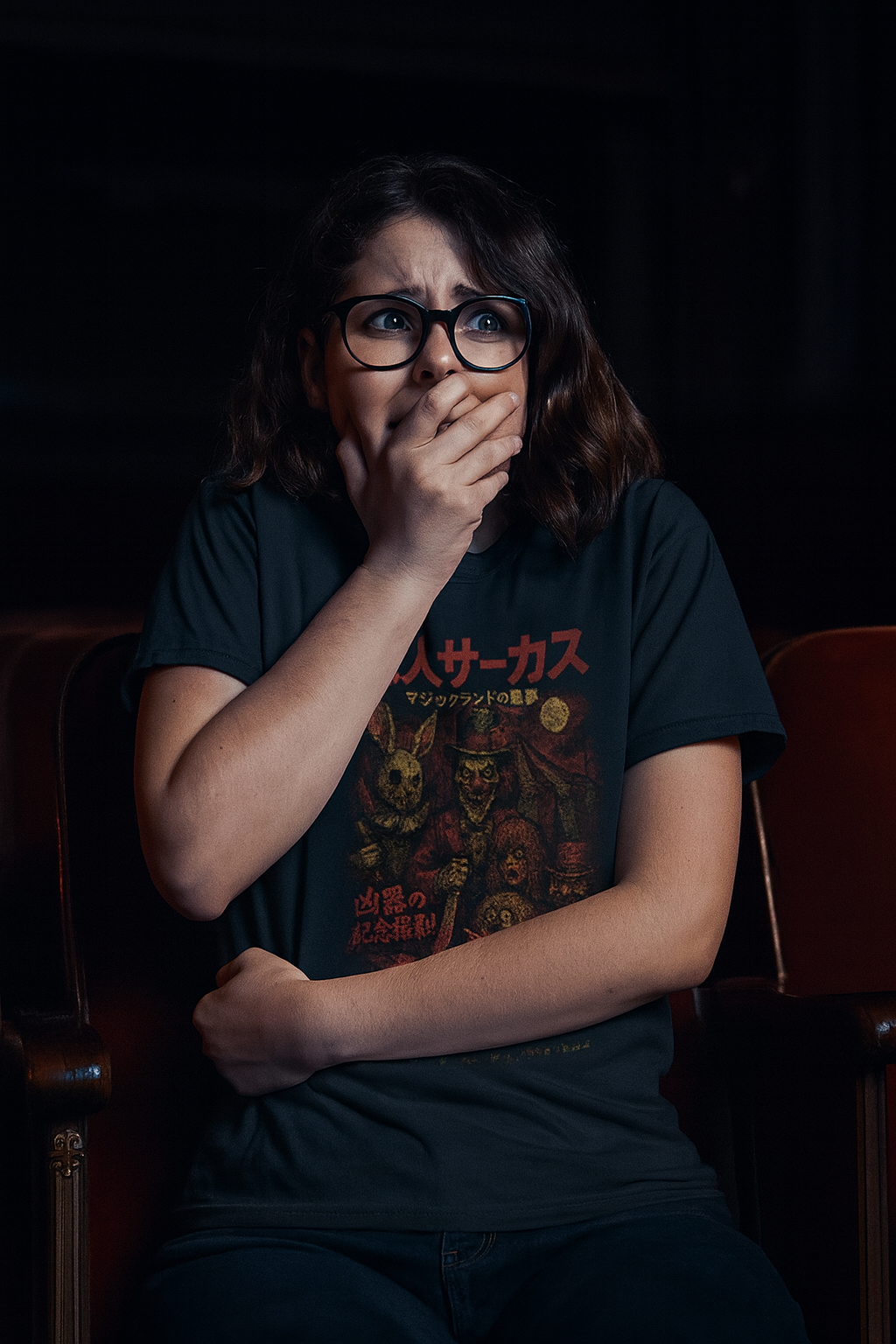 Magic circle - Twisted Circus T-Shirt - Halloween Exclusive Retro Horror Tee - Japanese Slasher Design