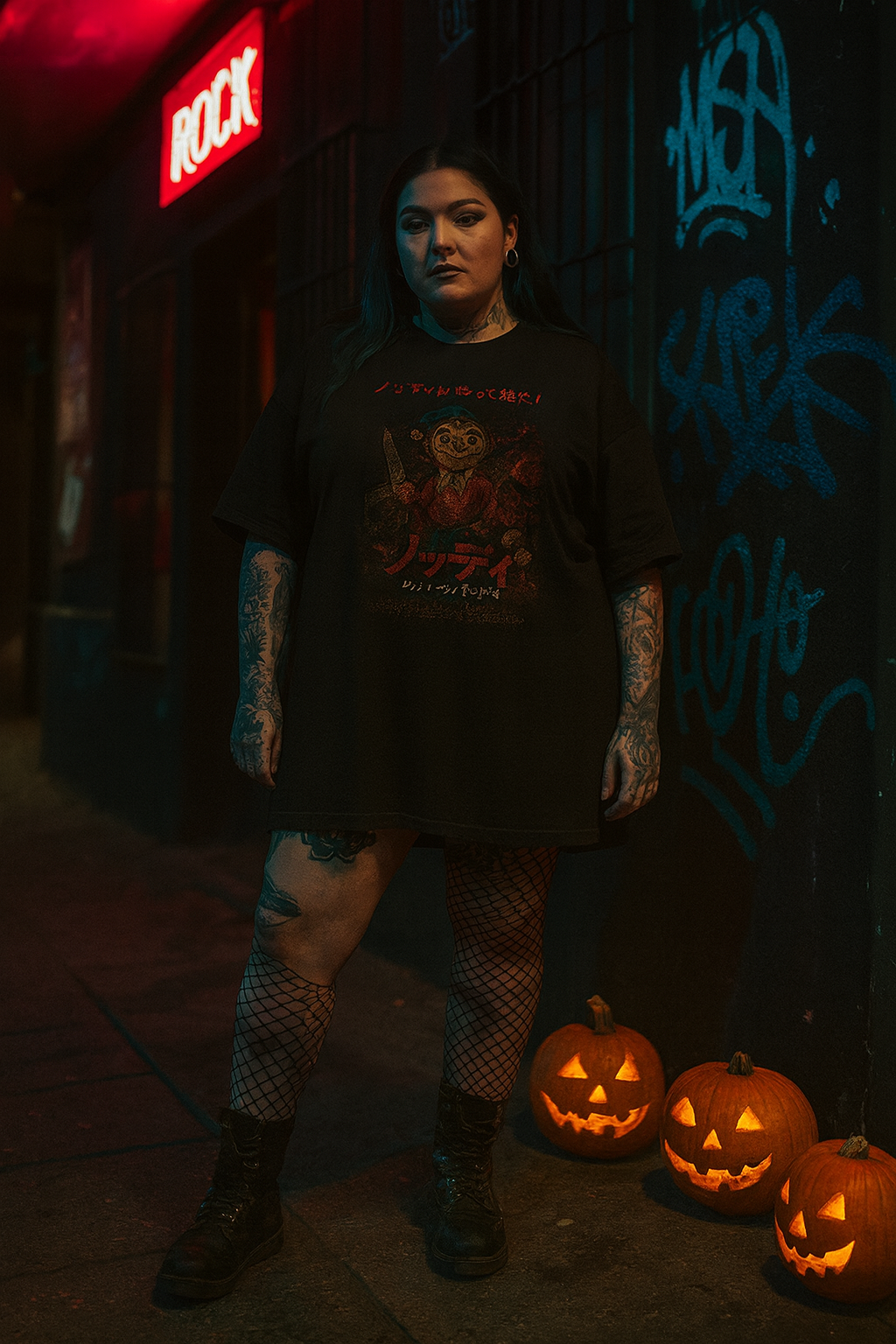 Limited Edition Vintage Japanese Horror Poster Parody - Nods Land of Terror T-Shirt