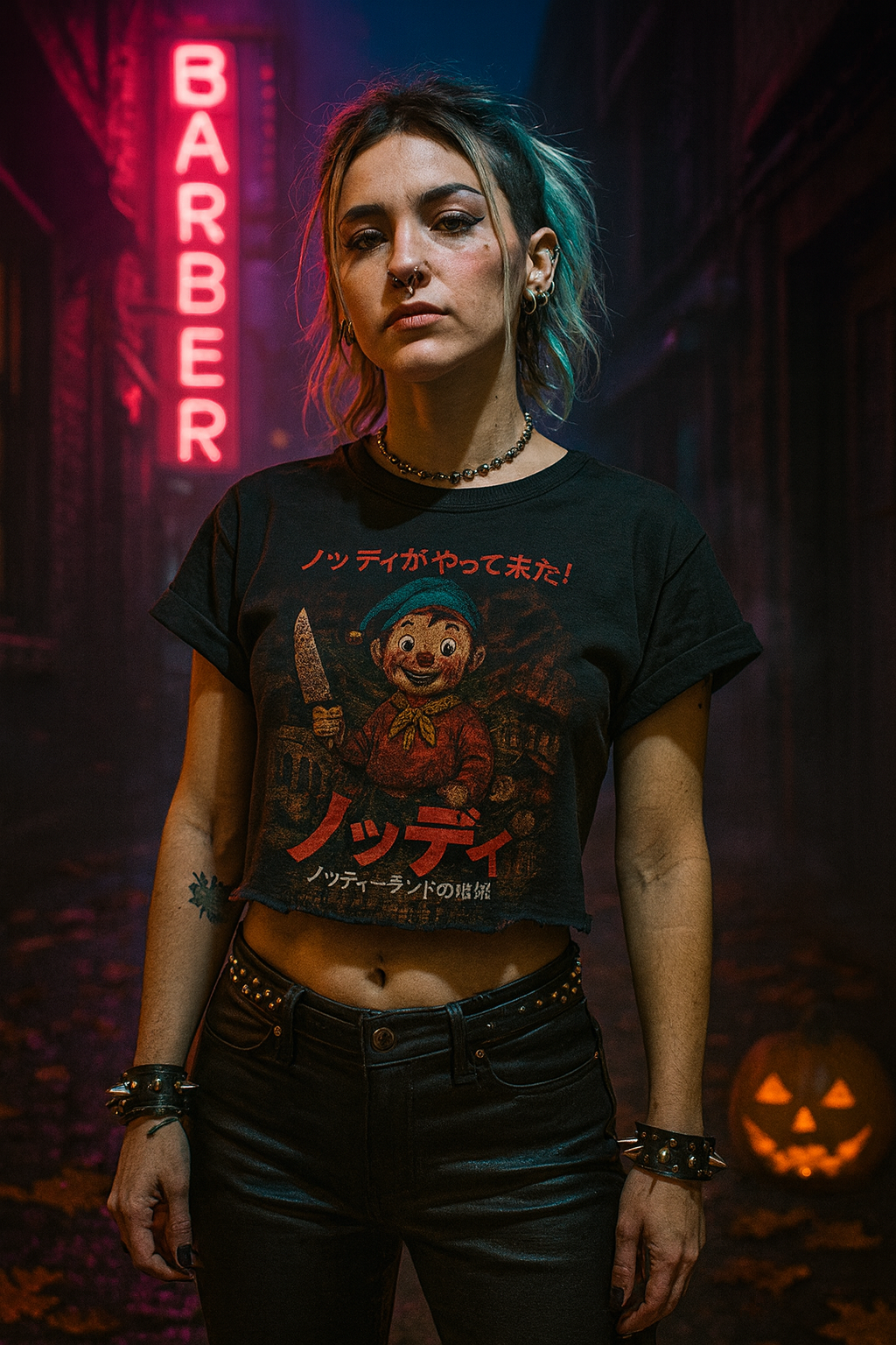 Limited Edition Vintage Japanese Horror Poster Parody - Nods Land of Terror T-Shirt
