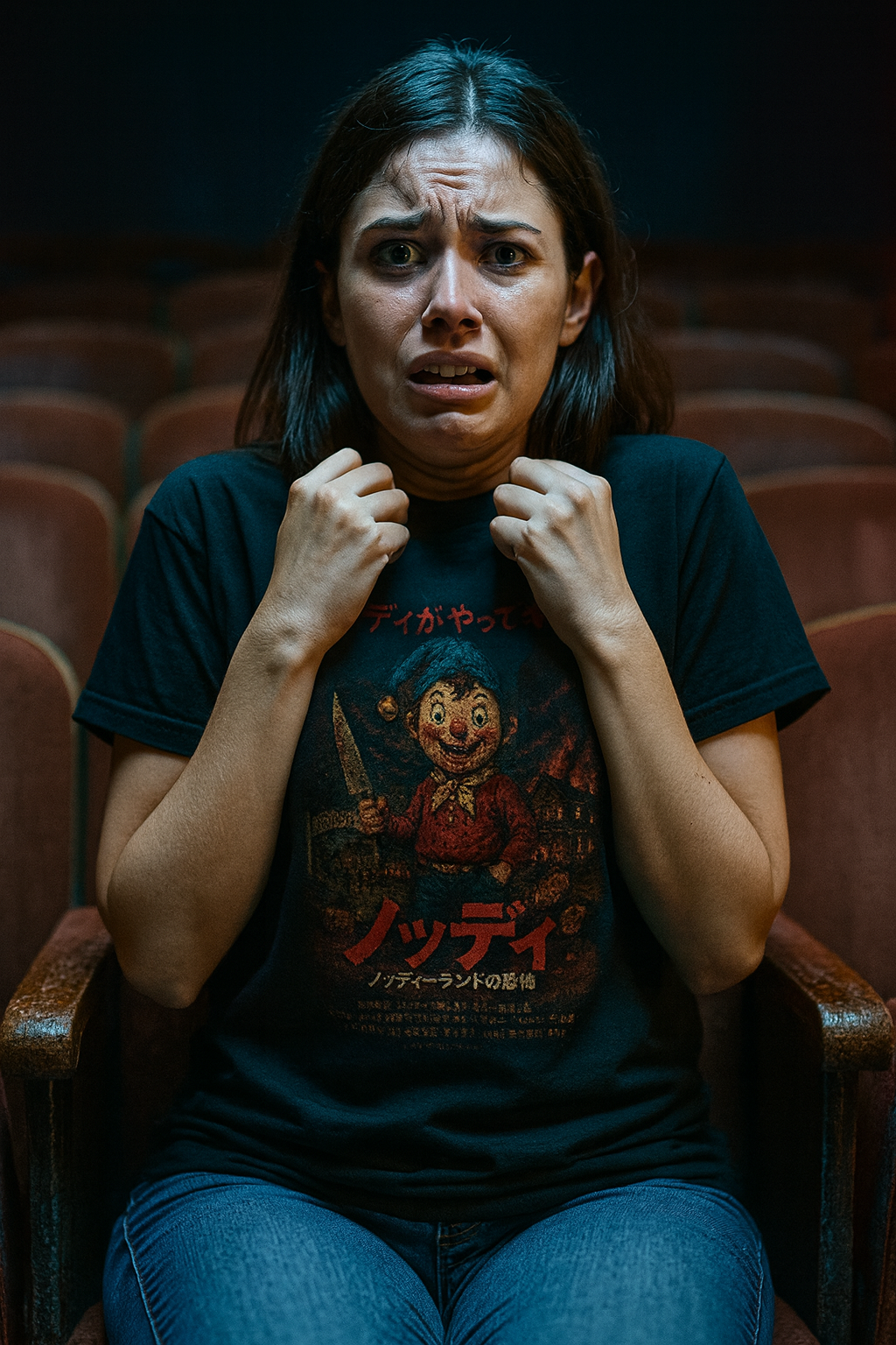 Limited Edition Vintage Japanese Horror Poster Parody - Nods Land of Terror T-Shirt