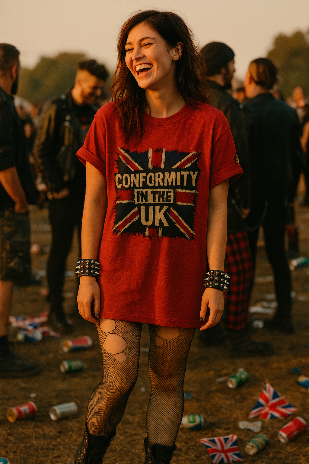 Conformity in the UK Punk T-Shirt – Distressed Union Jack Design