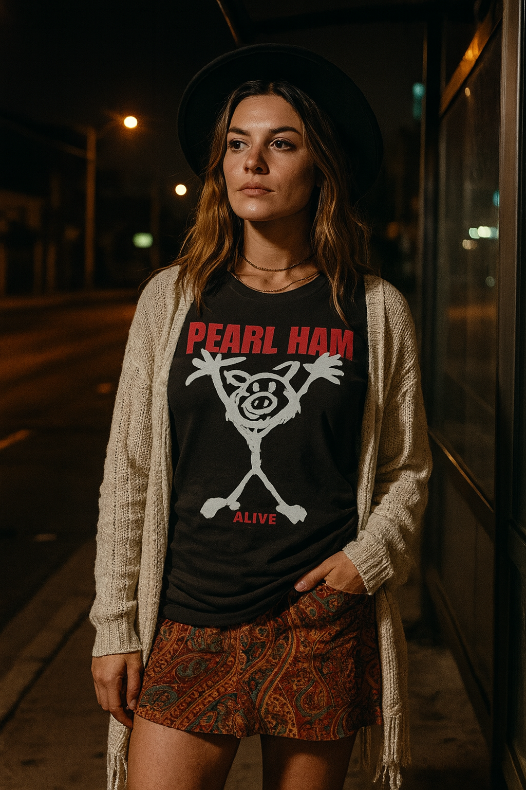 Pearl Ham T-Shirt | Funny Pearl Jam Parody Tee | Perfect Gift for 90s Rock Fans