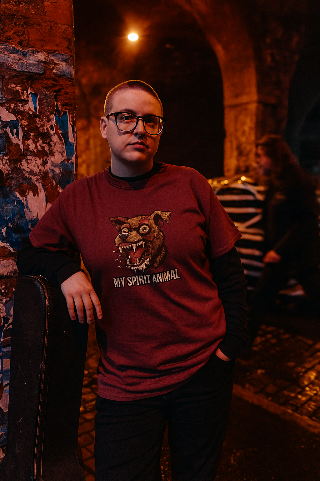 Feral Zombie Dog T-Shirt - My Spirit Animal Graphic Tee - Perfect for Horror & Dog Lovers