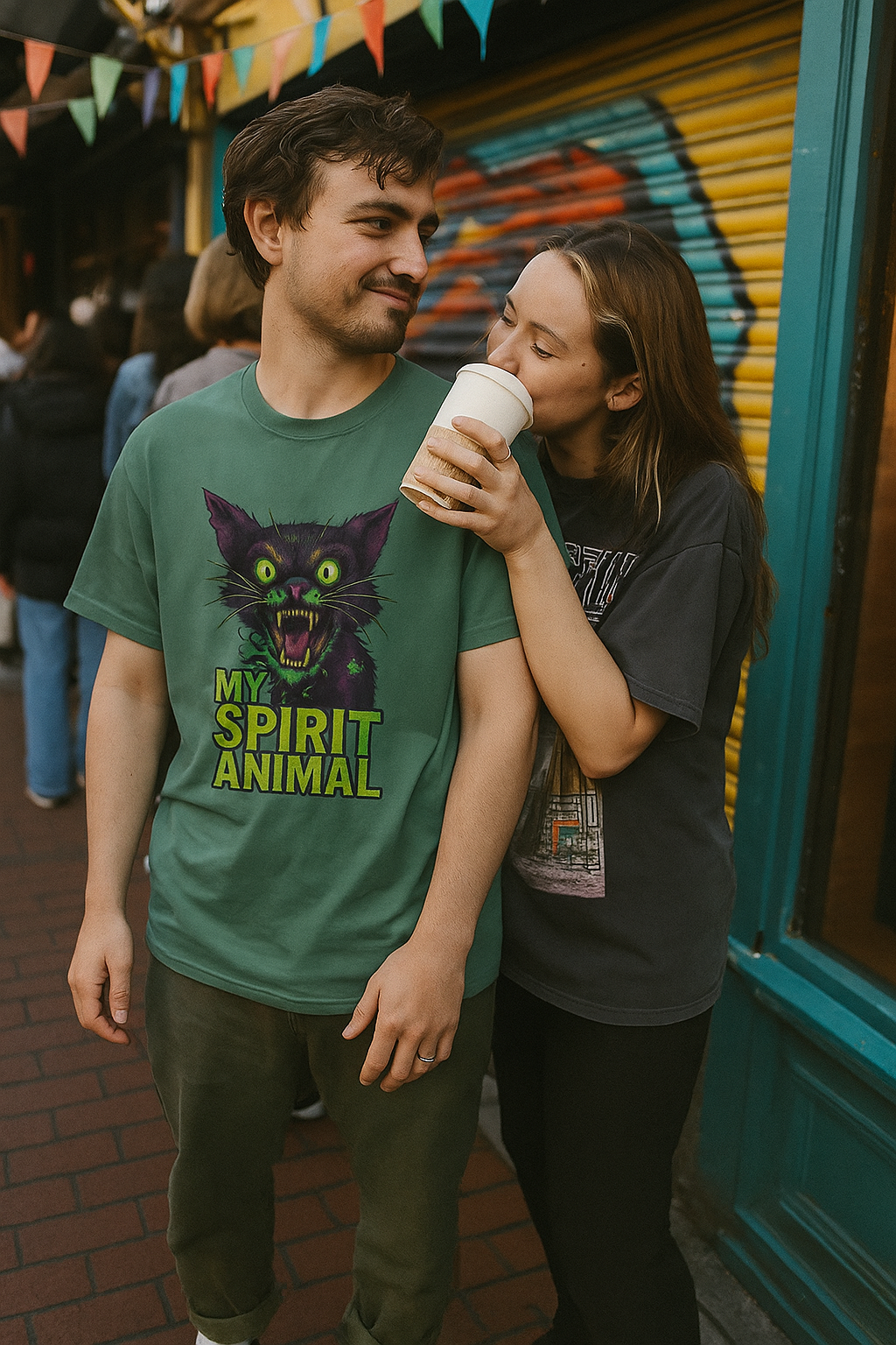 Zombie Cat T-Shirt | My Spirit Animal Tee | Horror & Goth Apparel