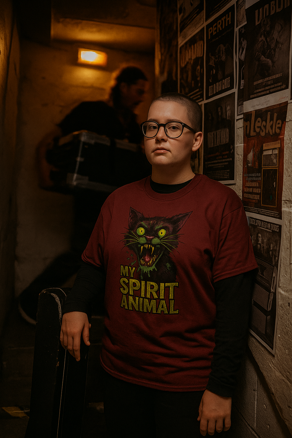 Zombie Cat T-Shirt | My Spirit Animal Tee | Horror & Goth Apparel