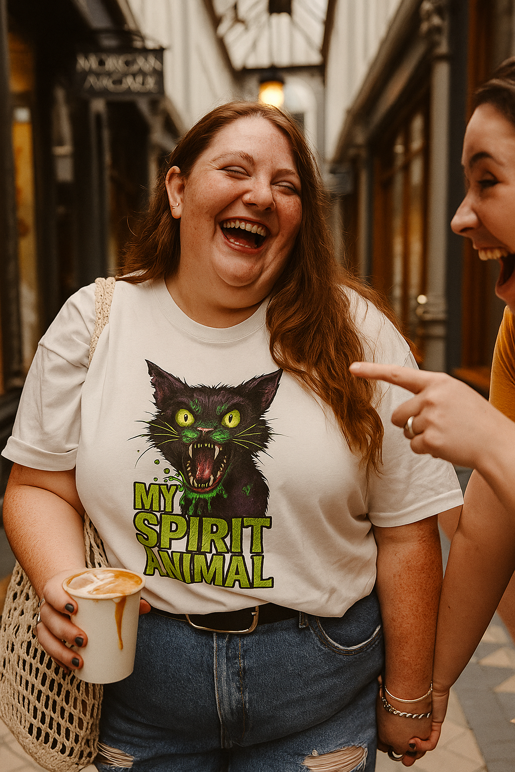 Zombie Cat T-Shirt | My Spirit Animal Tee | Horror & Goth Apparel
