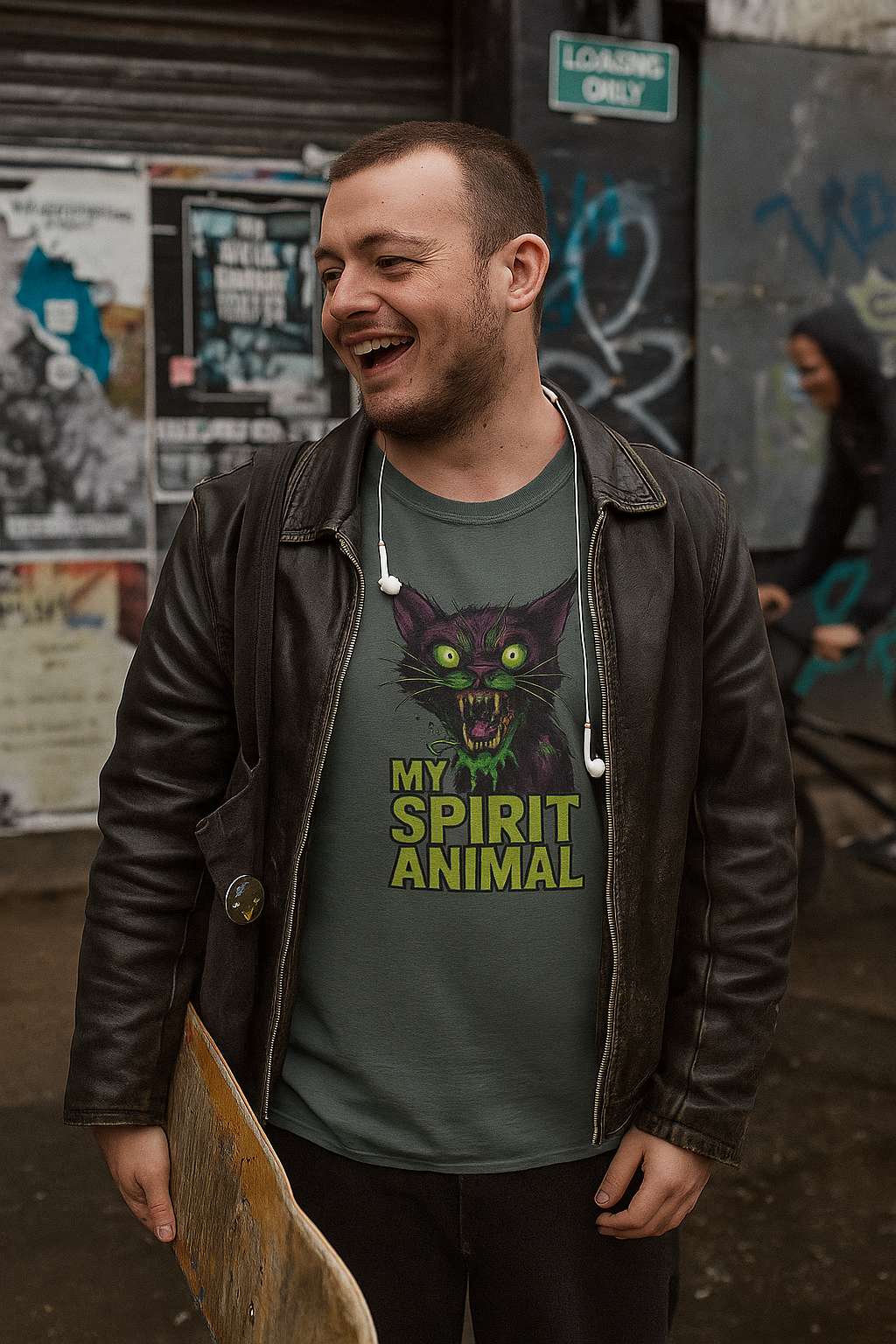 Zombie Cat T-Shirt | My Spirit Animal Tee | Horror & Goth Apparel