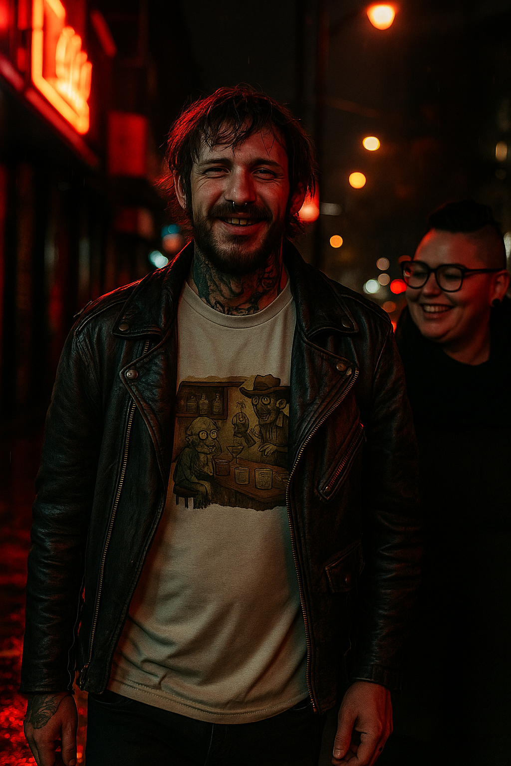 Zombie Bar Blues T-Shirt | Undead Zeb Design | Unique Horror Graphic Tee