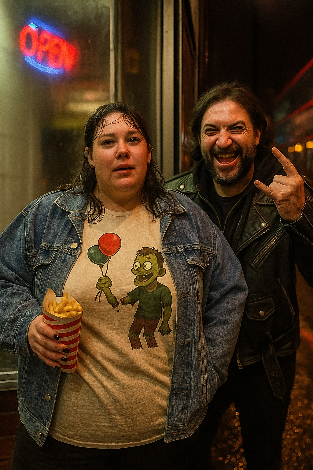 Unisex Quirky Cartoon Zombie T-Shirt - Humorous Undead Tee with Balloons - Perfect for Halloween Fans