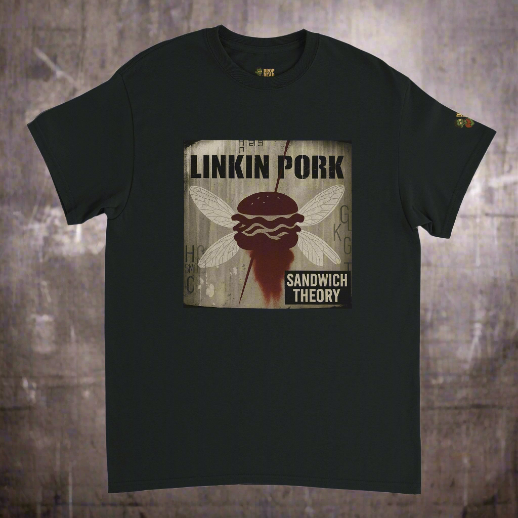 Unisex Linkin Pork T-shirt - Hilarious Sandwich Theory - Unique Rock Parody Tee
