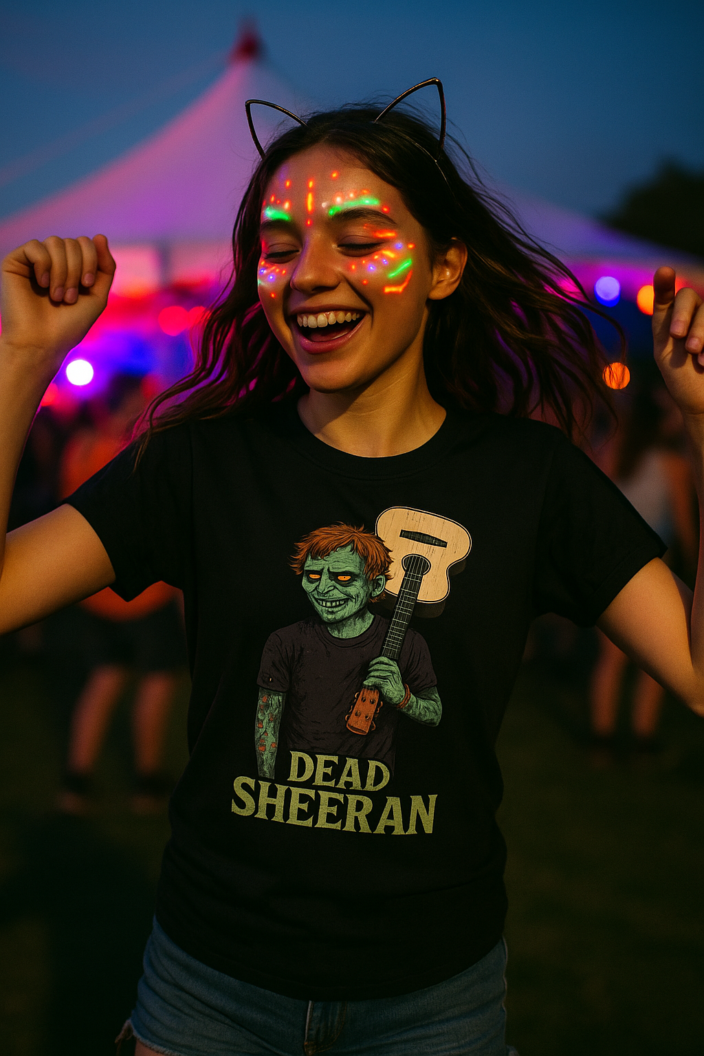Unisex Dead Sheeran T-Shirt: Hilarious Zombie Music Tee for Halloween - Unisex Fit
