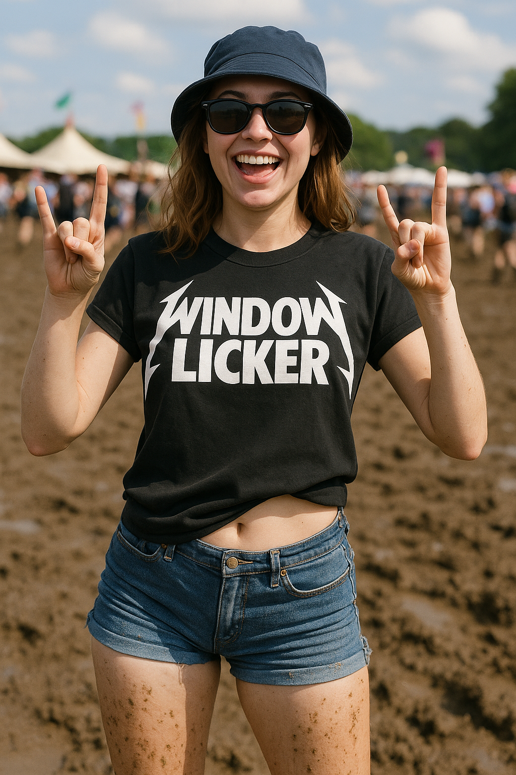 unisex Bold Metallica-Inspired 'Window Licker' T-Shirt - Edgy Graphic Tee for Music Lovers