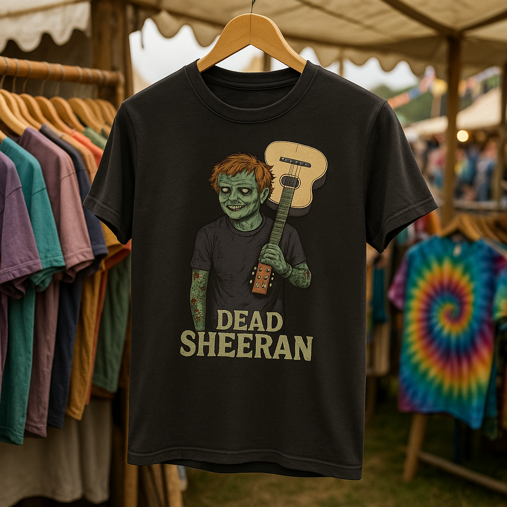 Unisex Dead Sheeran T-Shirt: Hilarious Zombie Music Tee for Halloween - Unisex Fit