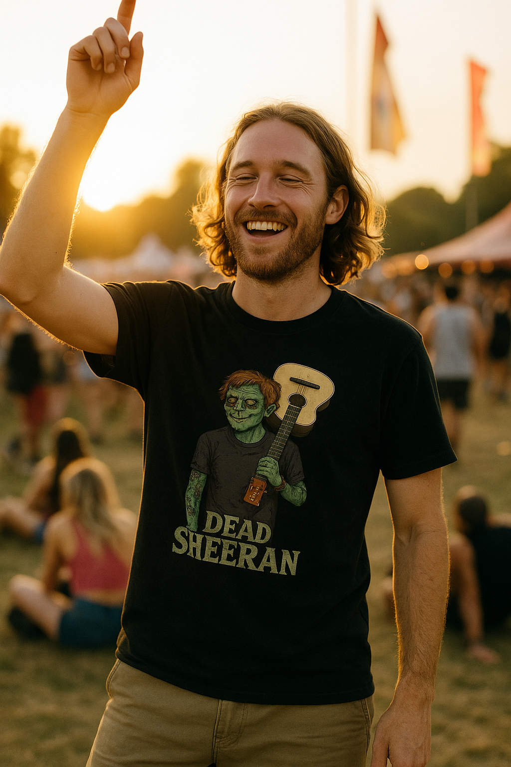 Unisex Dead Sheeran T-Shirt: Hilarious Zombie Music Tee for Halloween - Unisex Fit