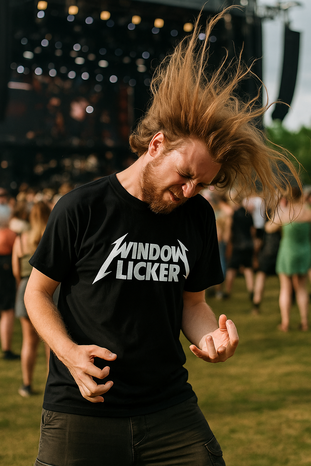 unisex Bold Metallica-Inspired 'Window Licker' T-Shirt - Edgy Graphic Tee for Music Lovers