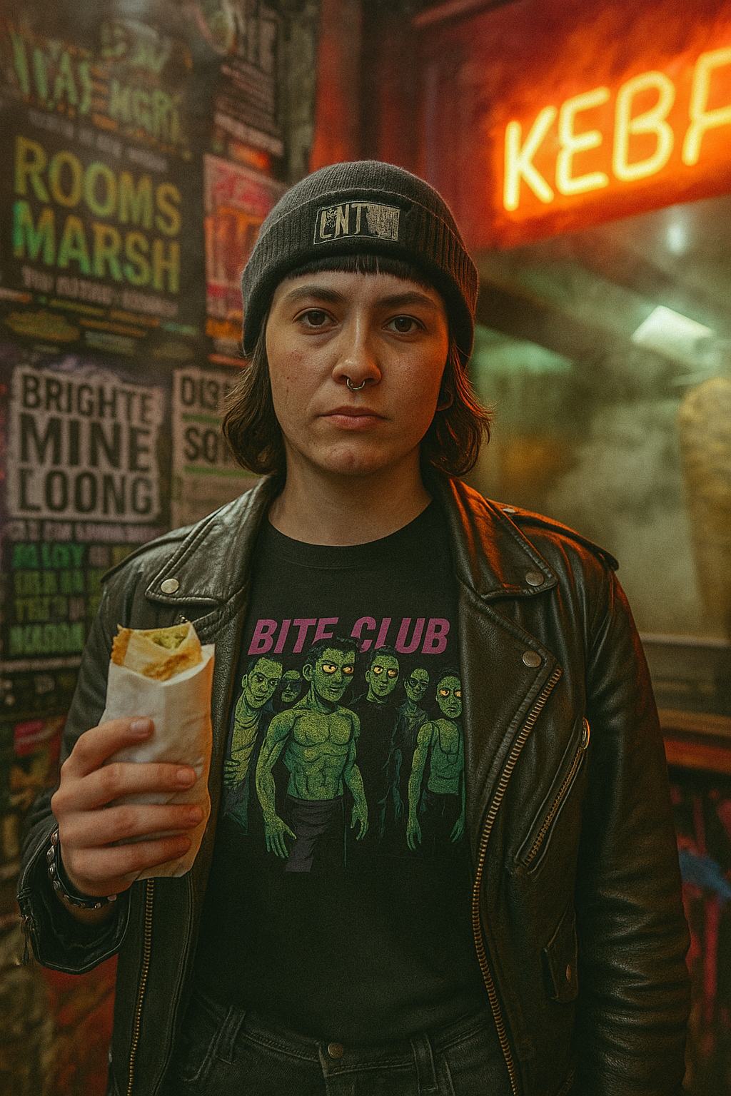 Unisex Bite Club T-Shirt - Hilarious Zombie Parody of Fight Club - Dark Humor Tee