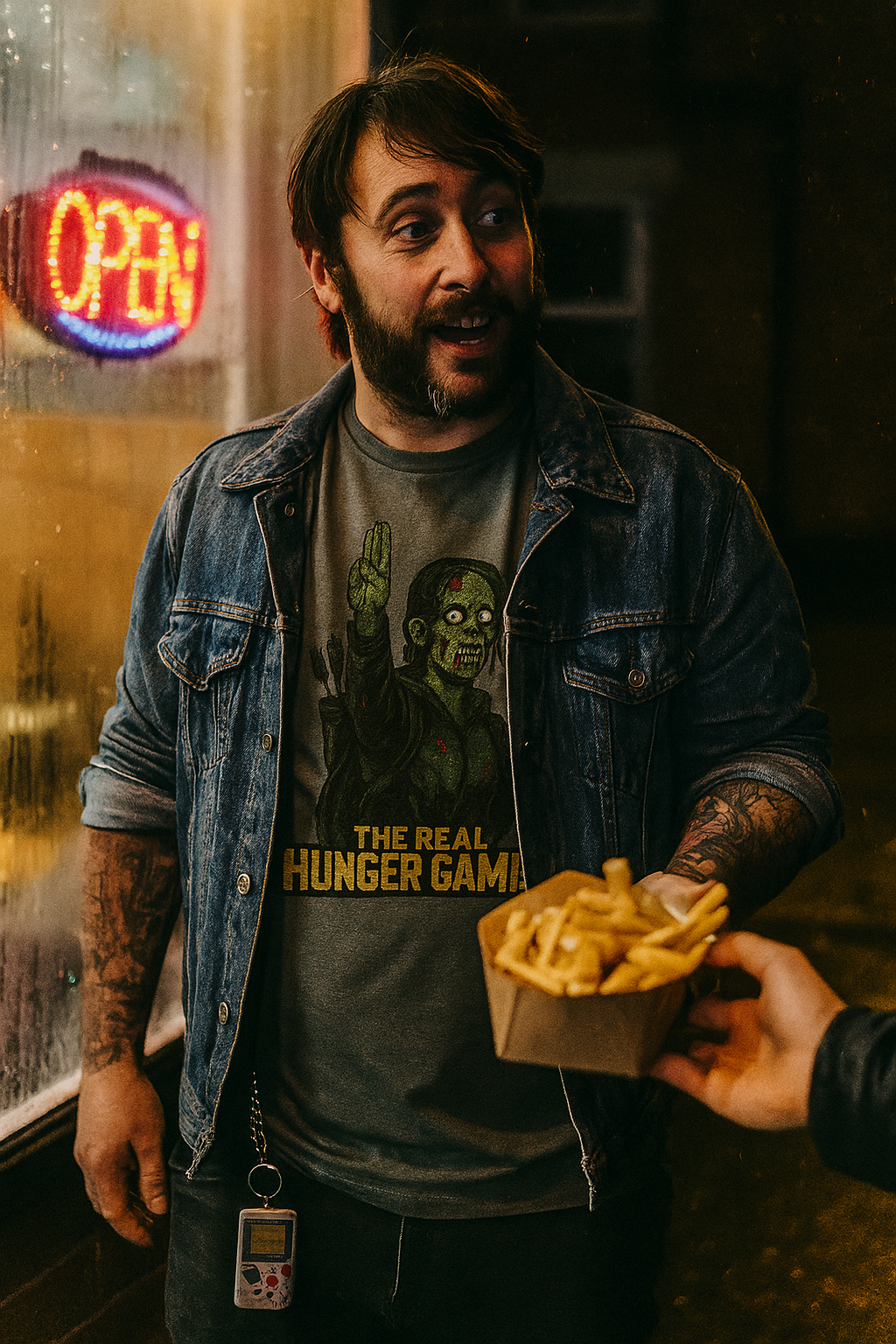 unisex The Real Hunger Games T-Shirt - Zombie Tribute Tee for Horror Fans - Dystopian Pop Culture Mashup