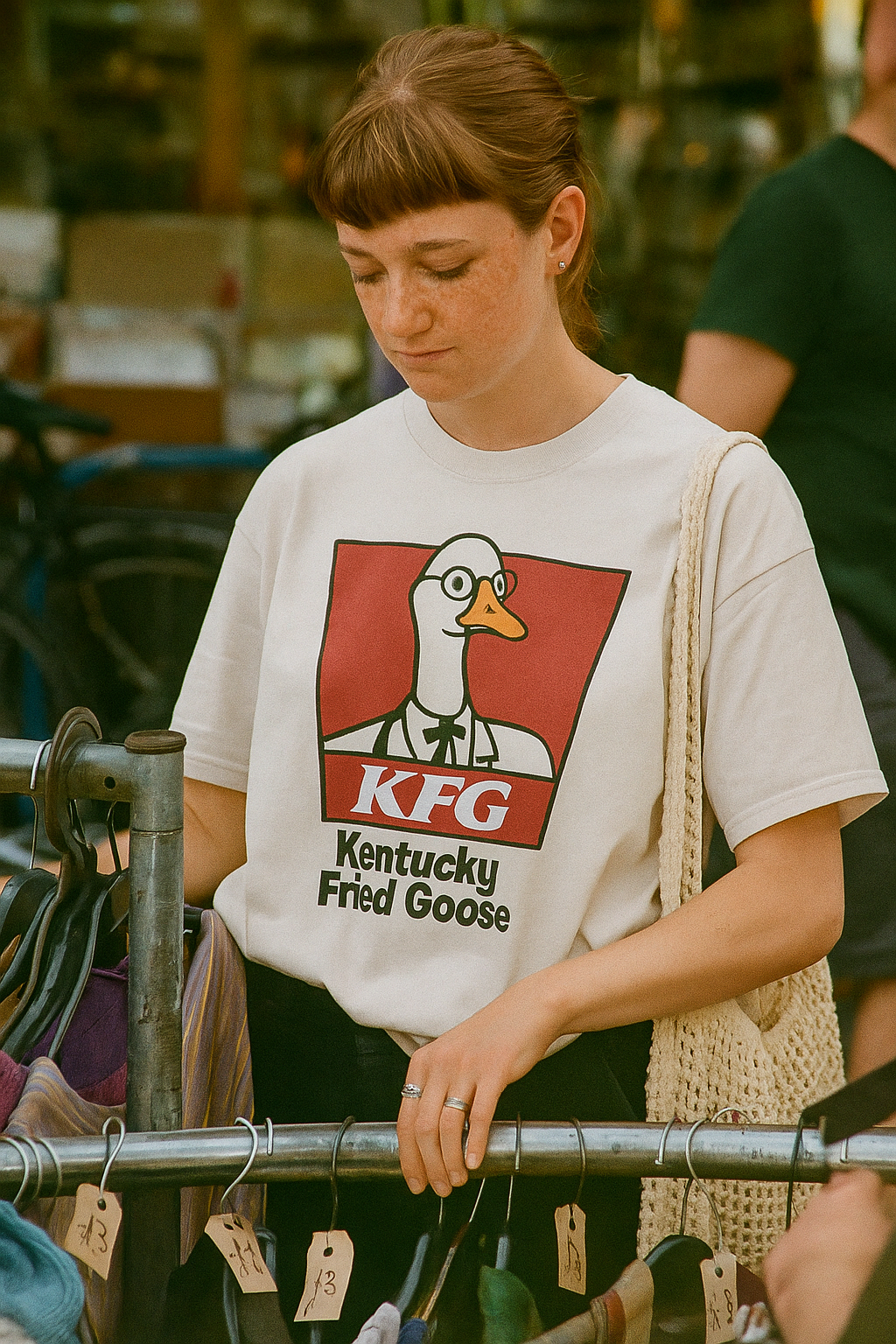 Unisex Hilarious Kentucky Fried Goose T-Shirt - Fun Parody Tee with Cartoon Goose Design!