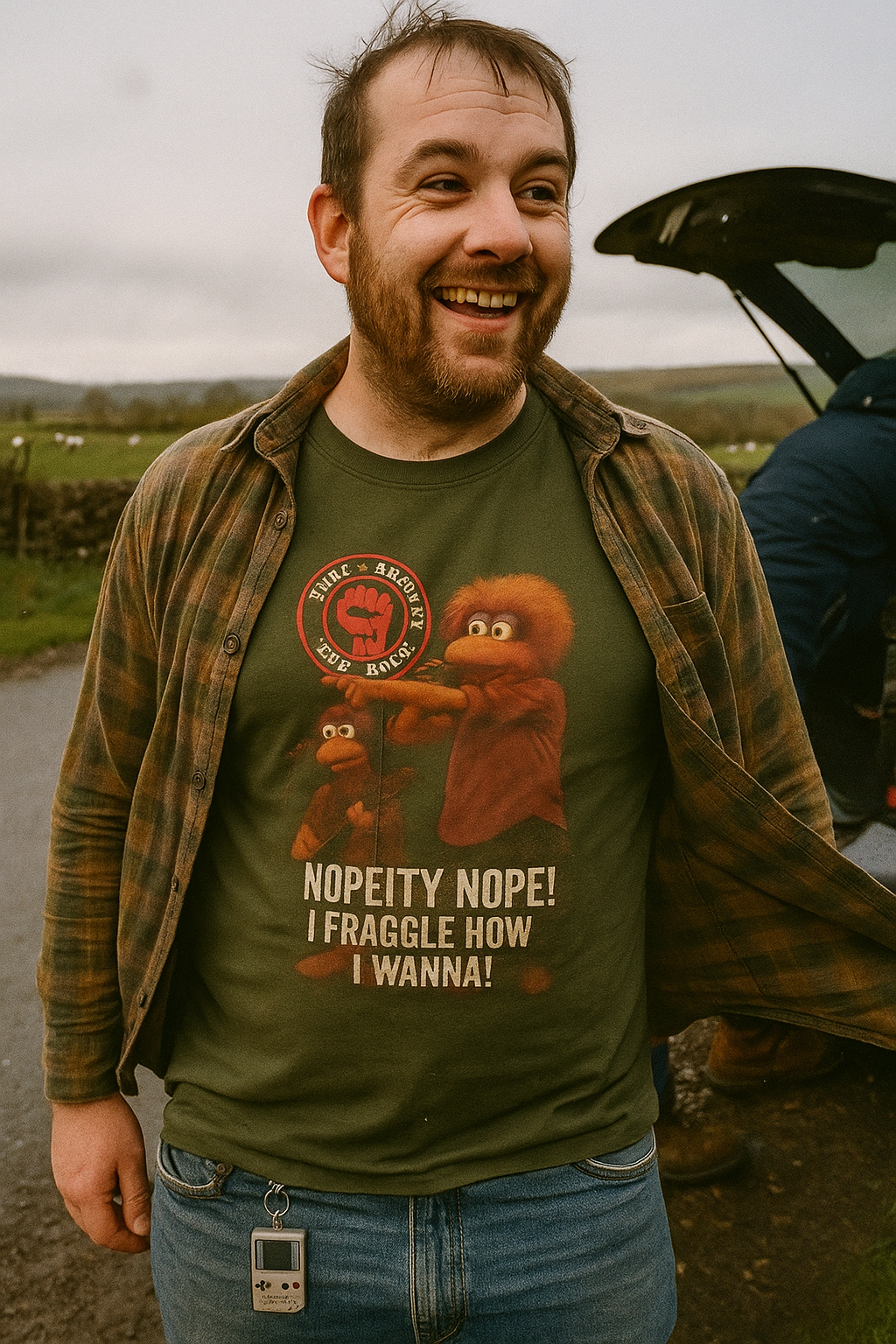 Unisex Rage Against the Gorg T-Shirt - Hilarious Fraggle Rock Parody Tee - Perfect Gift for 80s Kids & Muppet Lovers
