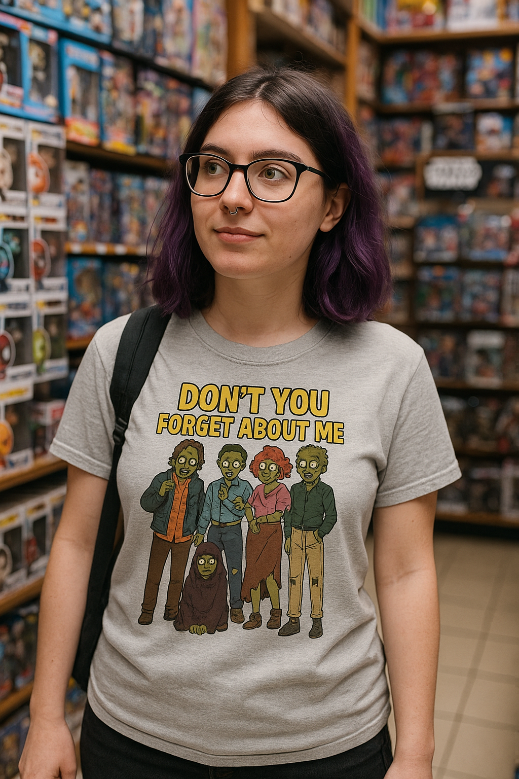 Unisex Zombie Breakfast Club T-Shirt - Retro Horror Tee - Don't You Forget About Me