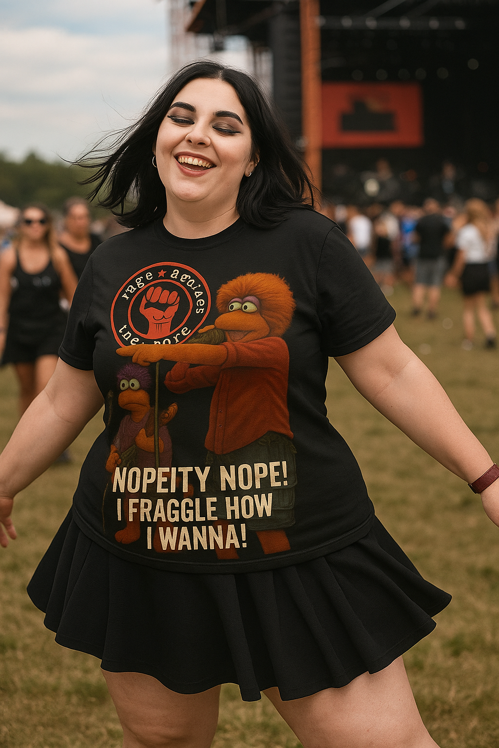 Unisex Rage Against the Gorg T-Shirt - Hilarious Fraggle Rock Parody Tee - Perfect Gift for 80s Kids & Muppet Lovers