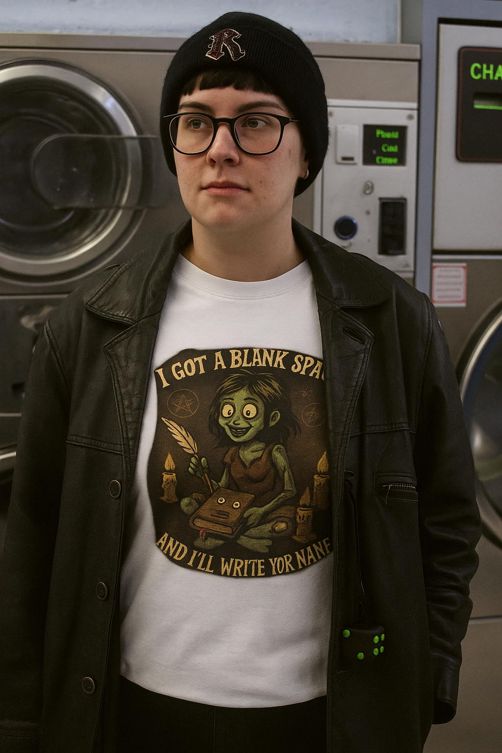 Unisex Wickedly Cheeky Zombie T-Shirt - Dark Romantic Horror Tee - Pop Culture & Sass