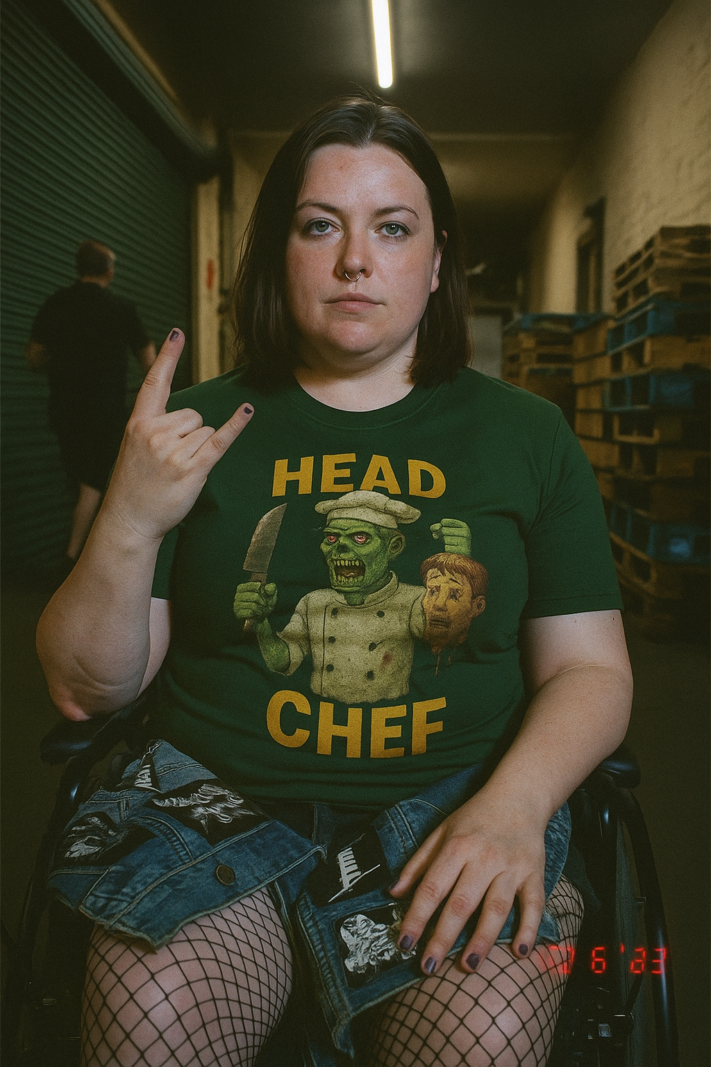 Unisex Head Chef Zombie T-Shirt - Horror Humor Tee for BBQ Dads & Halloween Lovers