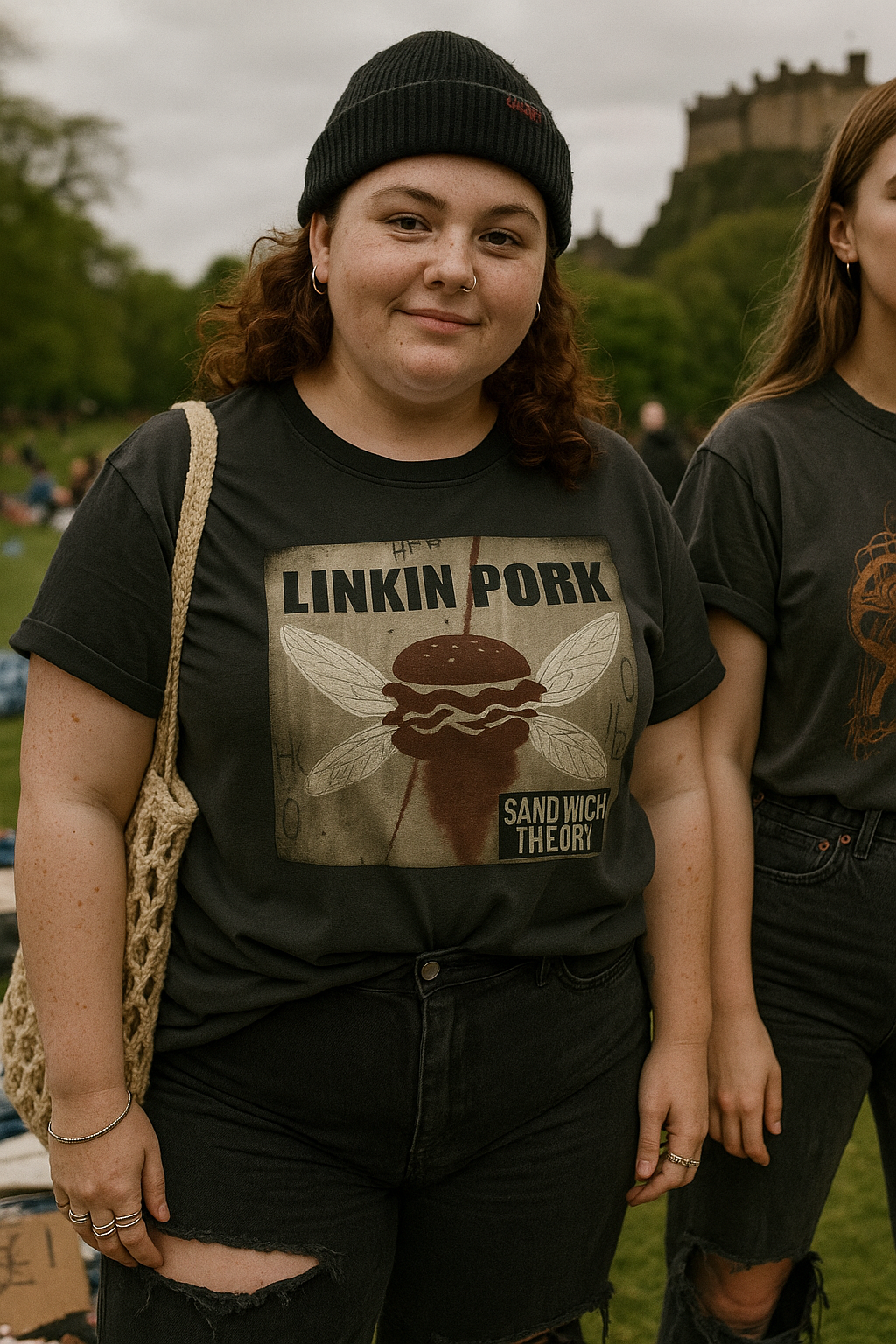 Unisex Linkin Pork T-shirt - Hilarious Sandwich Theory - Unique Rock Parody Tee