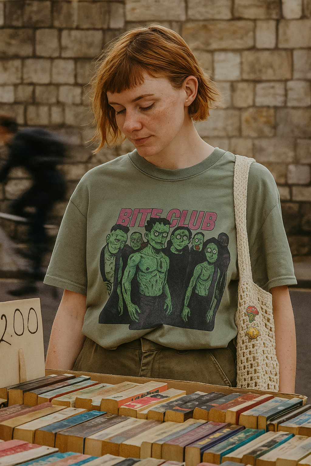 Unisex Bite Club T-Shirt - Hilarious Zombie Parody of Fight Club - Dark Humor Tee